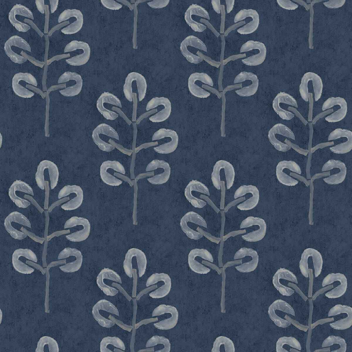 Plum Tree Dark Blue Botanical Wallpaper - York Wallcoverings - 3124-13872