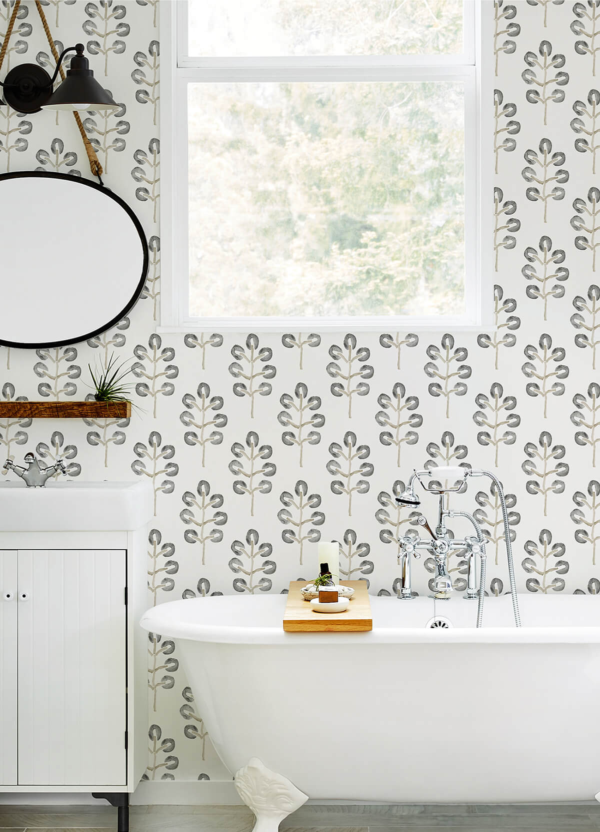 plum-tree-black-botanical-wallpaper-york-wallcoverings-3124-13875 - York Wallcoverings Wallpaper