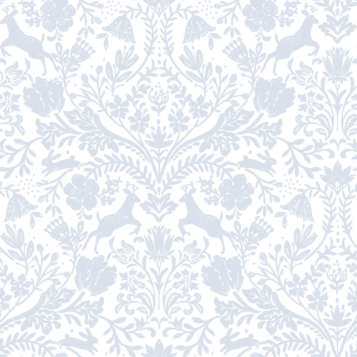 forest-dance-light-blue-damask-wallpaper-york-wallcoverings-3124-13882 - York Wallcoverings Wallpaper