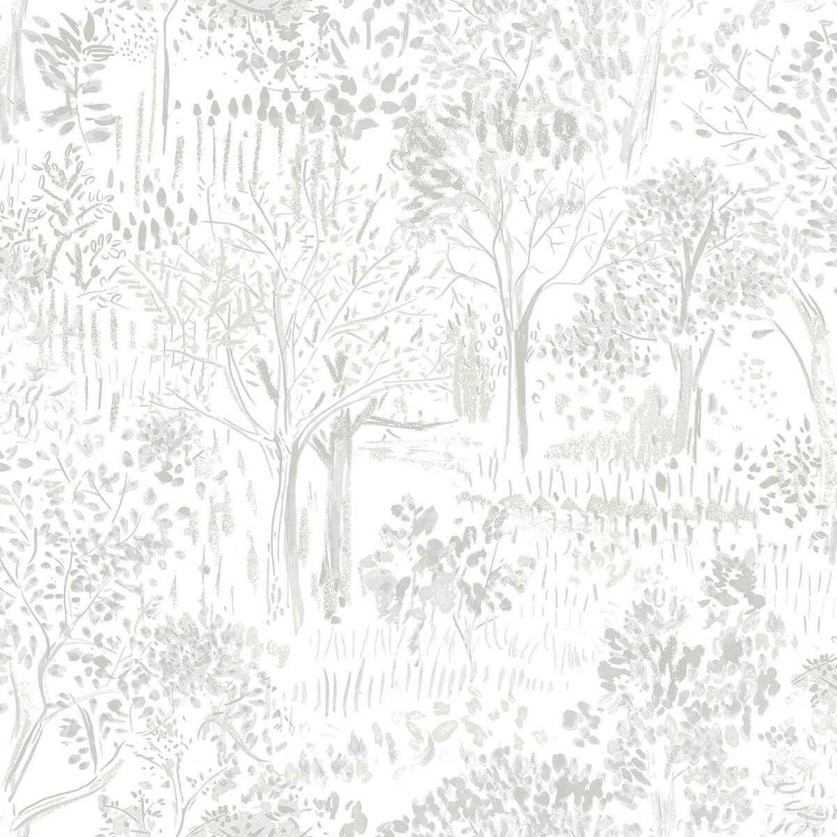 Walden Grey Forest Wallpaper - York Wallcoverings - 3124-13892 - York Wallcoverings Wallpaper
