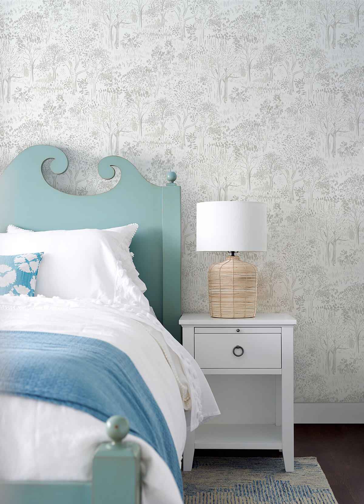 Walden Grey Forest Wallpaper - York Wallcoverings - 3124-13892 - York Wallcoverings Wallpaper