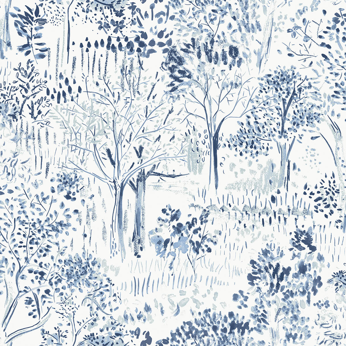 walden-navy-forest-wallpaper-york-wallcoverings-3124-13893 - York Wallcoverings Wallpaper