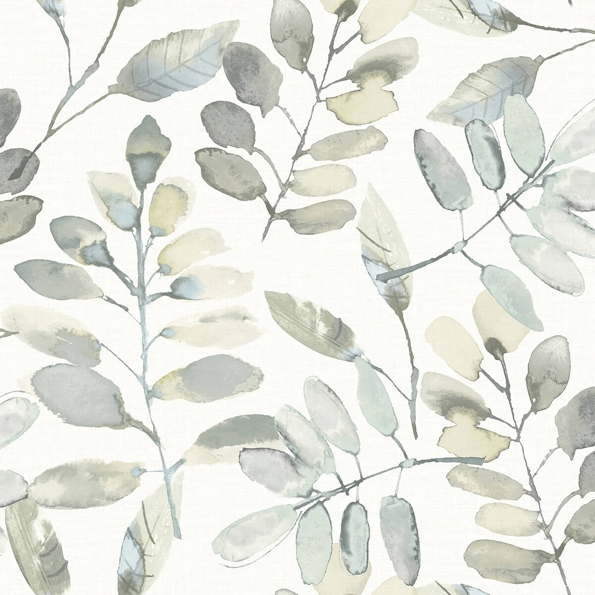 pinnate-grey-leaves-wallpaper-york-wallcoverings-3124-13905 - York Wallcoverings Wallpaper