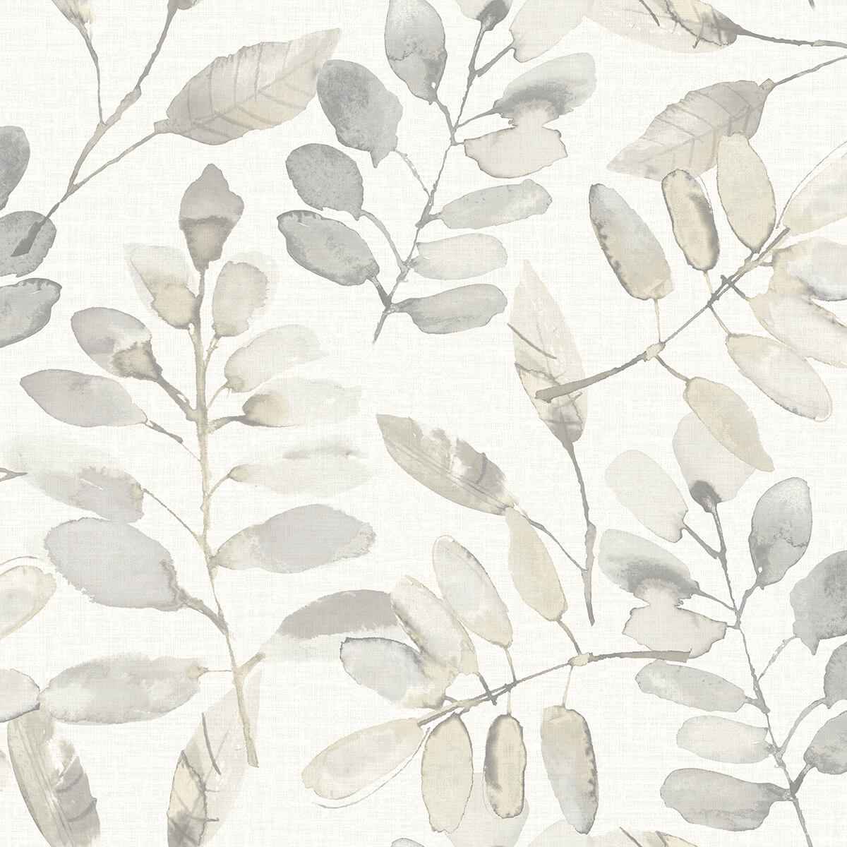Pinnate Taupe Leaves Wallpaper - York Wallcoverings - 3124-13907 - York Wallcoverings Wallpaper