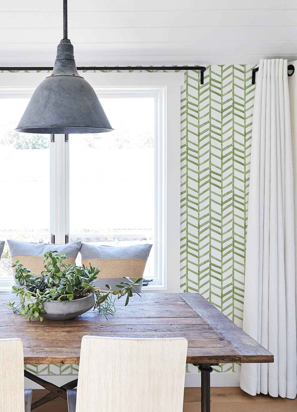 Fletching Green Geometric Wallpaper - York Wallcoverings - 3124-13921 - York Wallcoverings Wallpaper