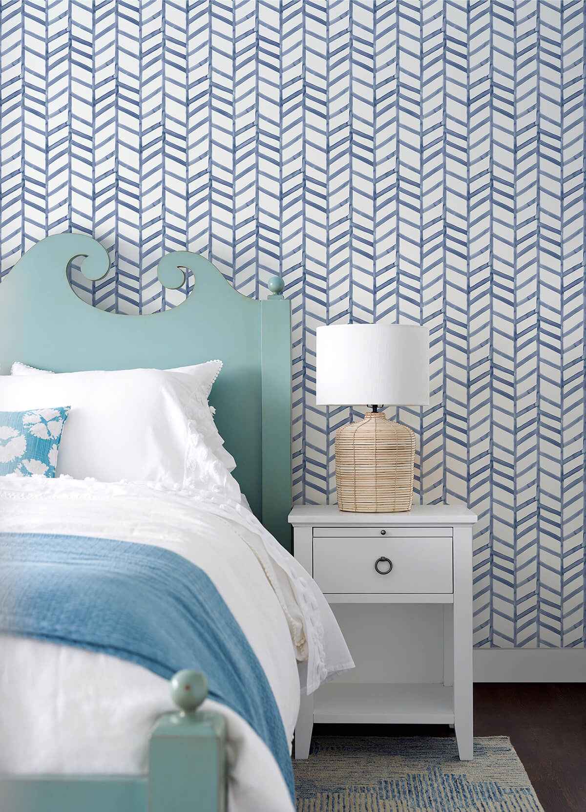 Fletching Navy Geometric Wallpaper - York Wallcoverings - 3124-13923 - York Wallcoverings Wallpaper