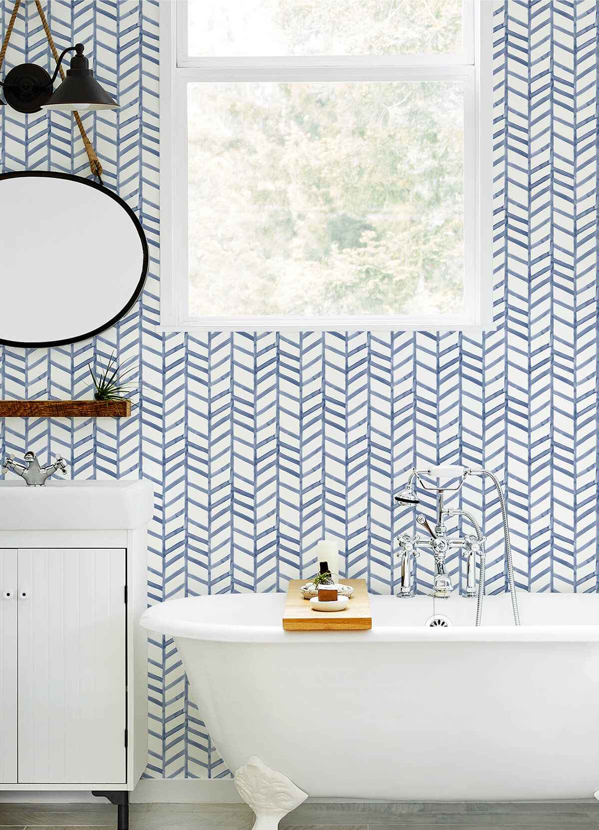 Fletching Navy Geometric Wallpaper - York Wallcoverings - 3124-13923 - York Wallcoverings Wallpaper