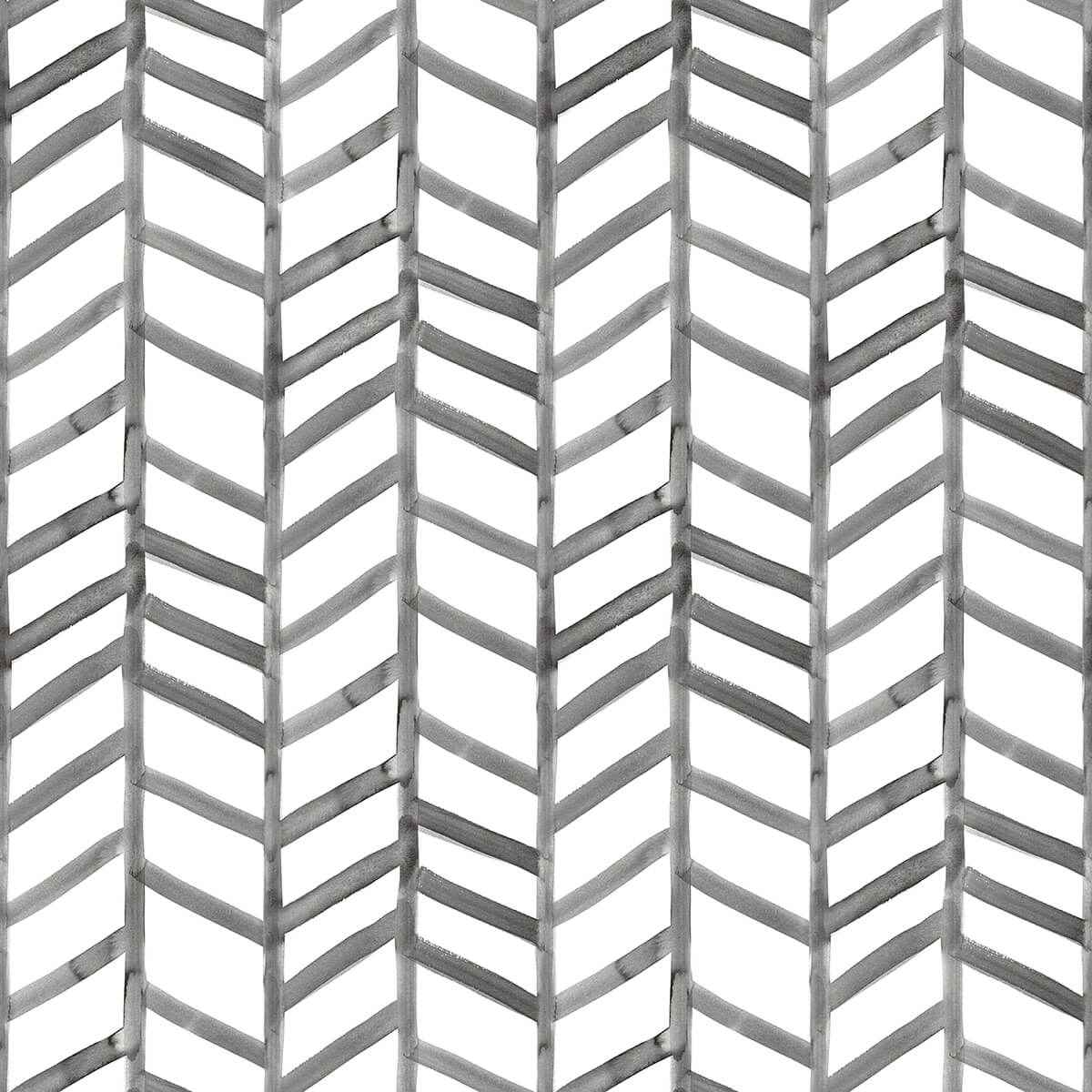 Fletching Black Geometric Wallpaper - York Wallcoverings - 3124-13924 - York Wallcoverings Wallpaper
