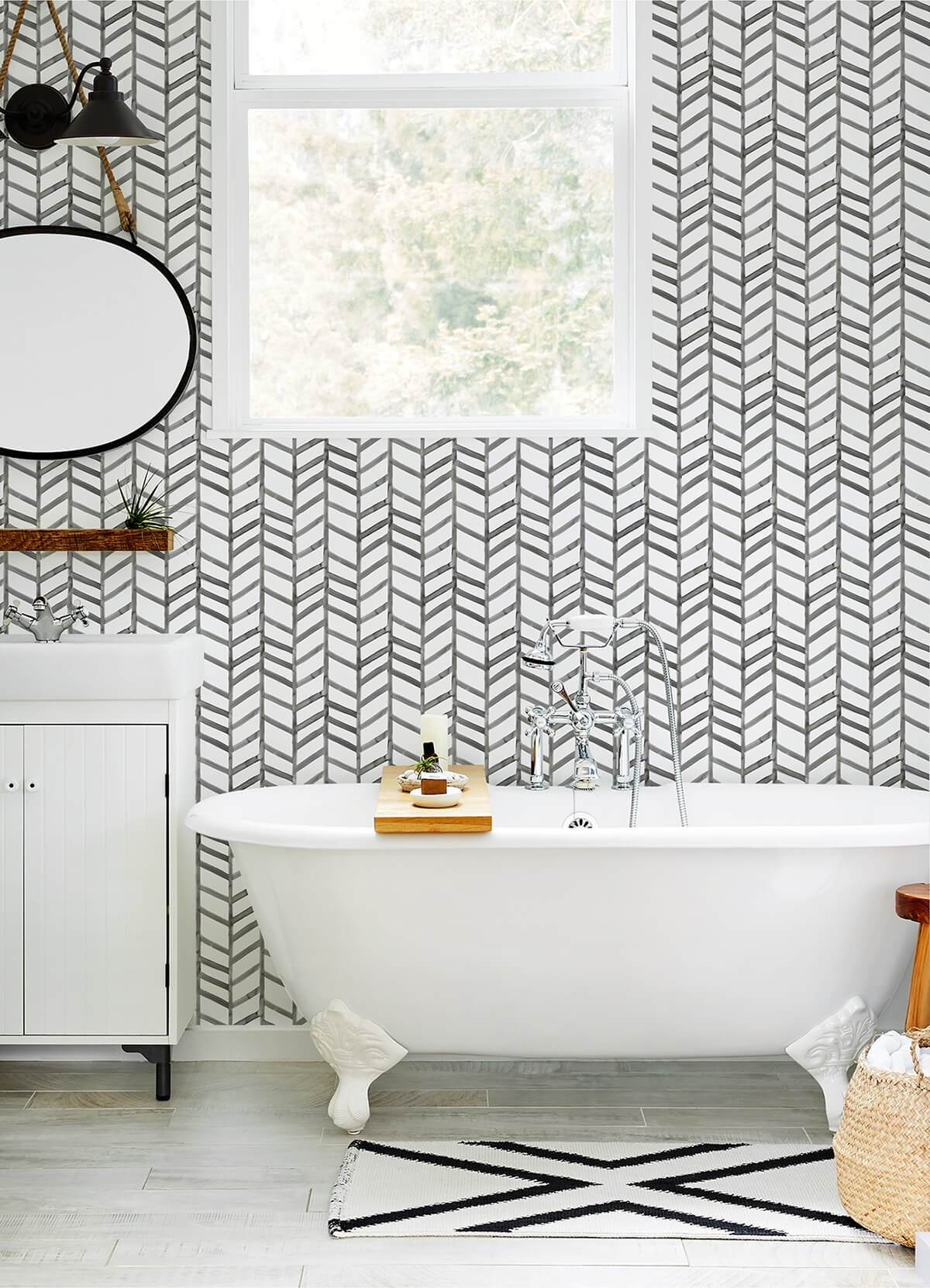 fletching-black-geometric-wallpaper-york-wallcoverings-3124-13924 - York Wallcoverings Wallpaper