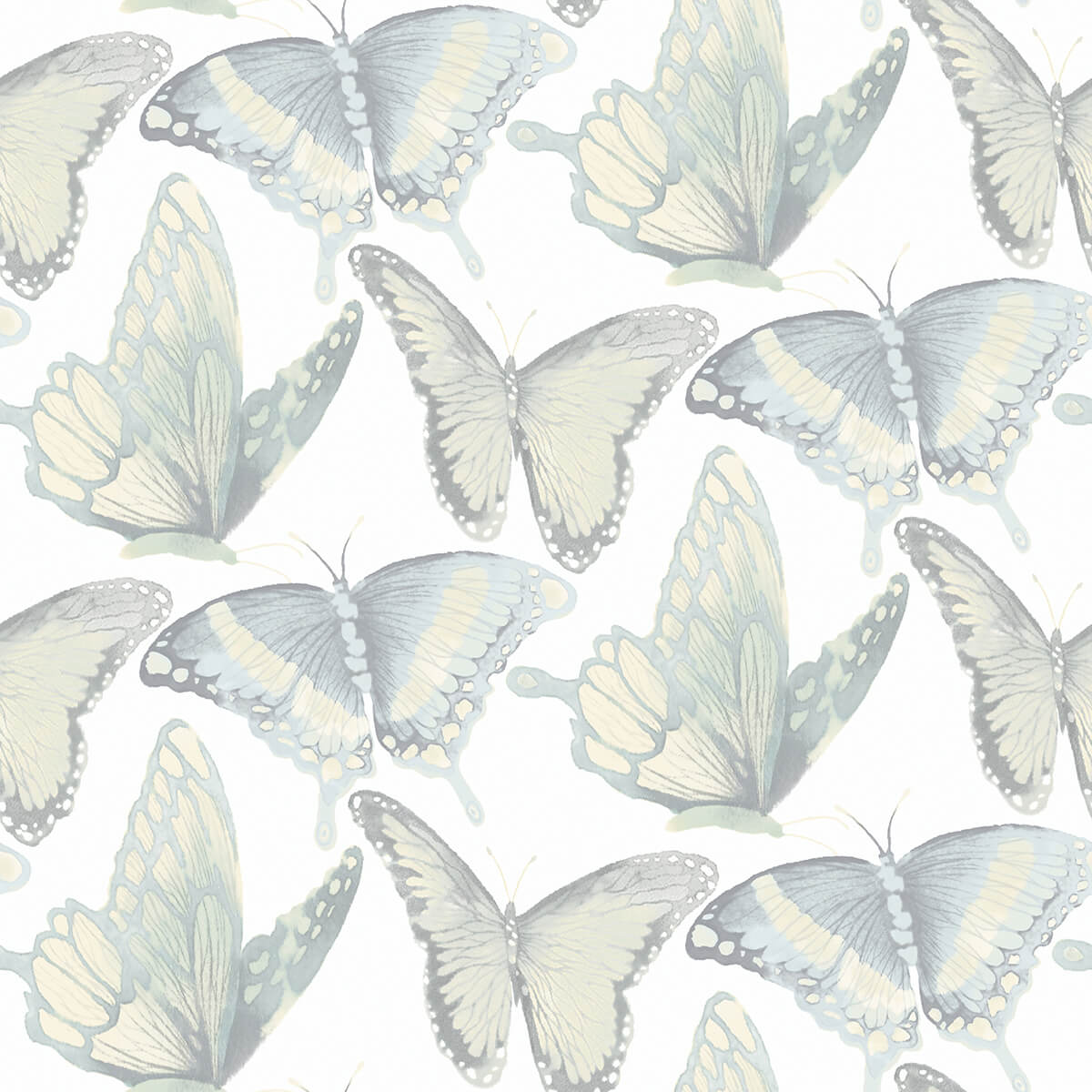 janetta-mint-butterfly-wallpaper-york-wallcoverings-3124-13935 - York Wallcoverings Wallpaper