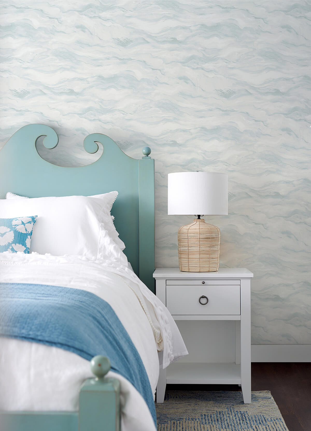 cirrus-blue-wave-wallpaper-york-wallcoverings-3124-13951 - York Wallcoverings Wallpaper