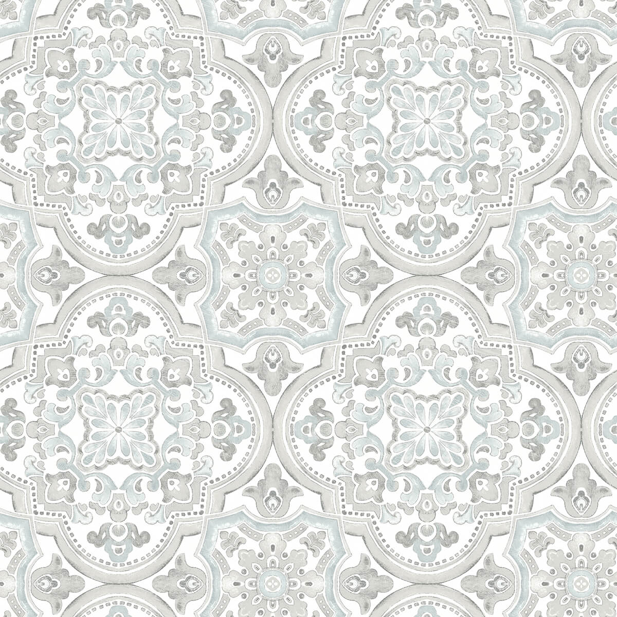 concord-aqua-medallion-wallpaper-york-wallcoverings-3124-13963 - York Wallcoverings Wallpaper