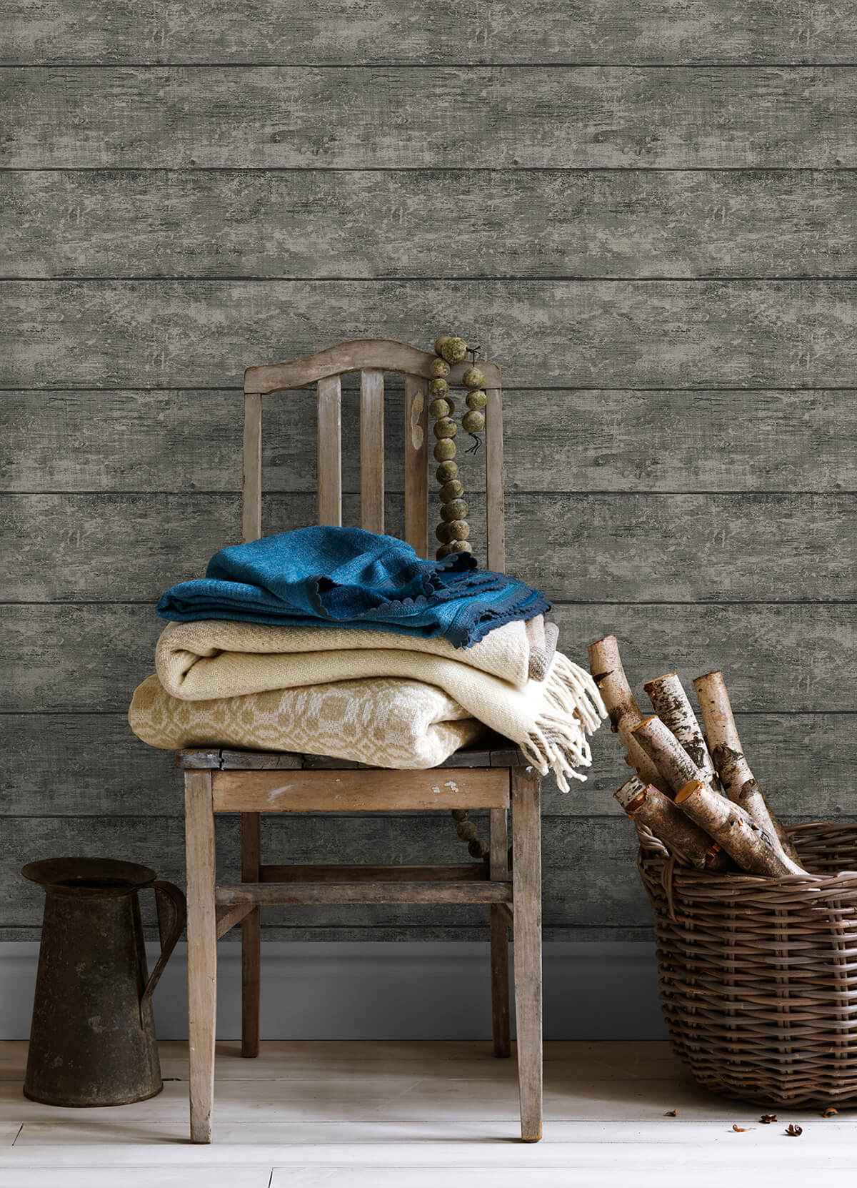 cabin-charcoal-wood-planks-wallpaper-york-wallcoverings-3124-13972 - York Wallcoverings Wallpaper
