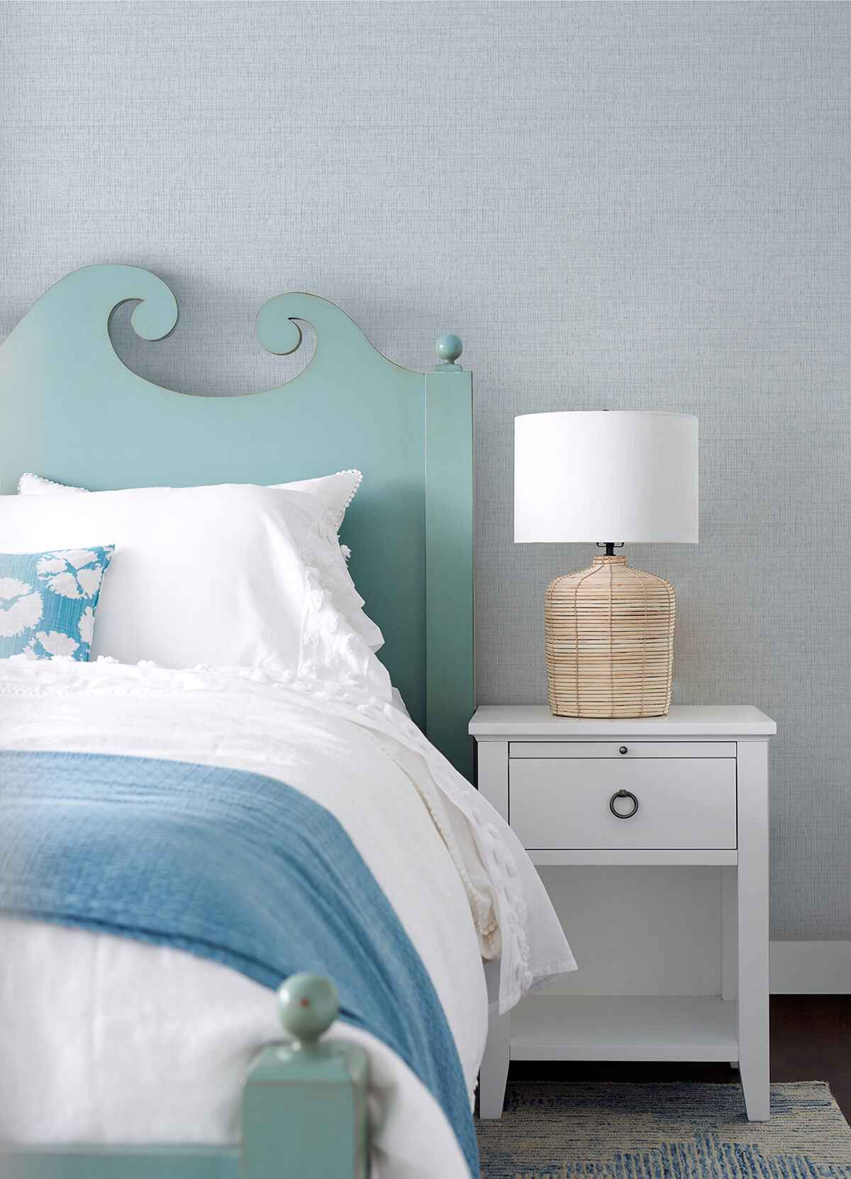 Solitude Light Blue Distressed Texture Wallpaper - York Wallcoverings - 3124-13983 - York Wallcoverings Wallpaper