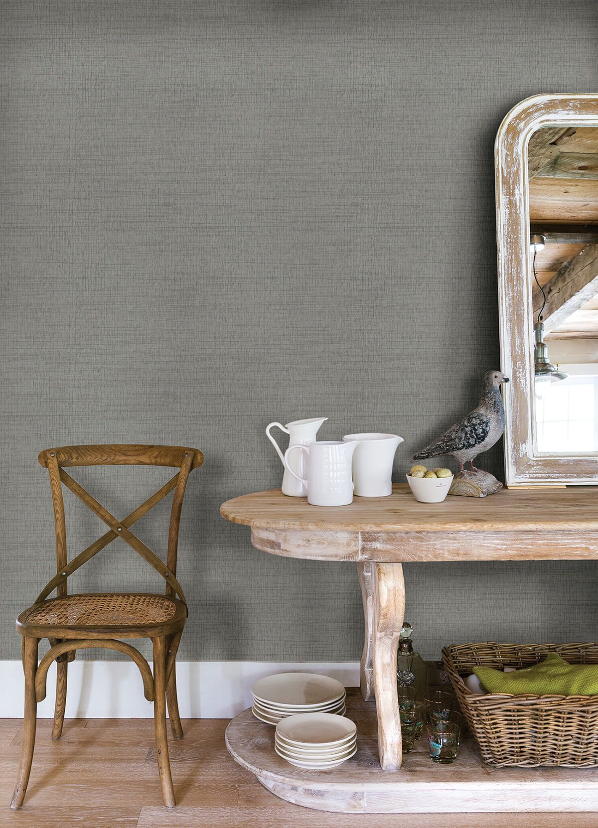 solitude-grey-distressed-texture-wallpaper-york-wallcoverings-3124-13985 - York Wallcoverings Wallpaper