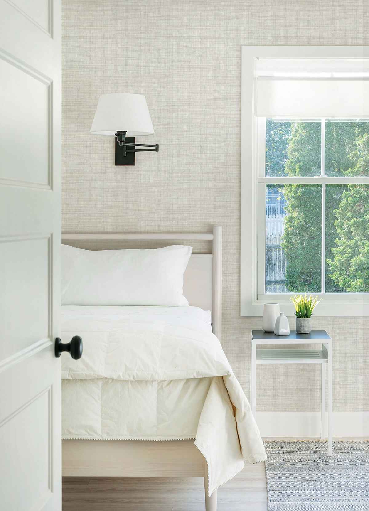 Solitude White Distressed Texture Wallpaper - York Wallcoverings - 3124-13987 - York Wallcoverings Wallpaper