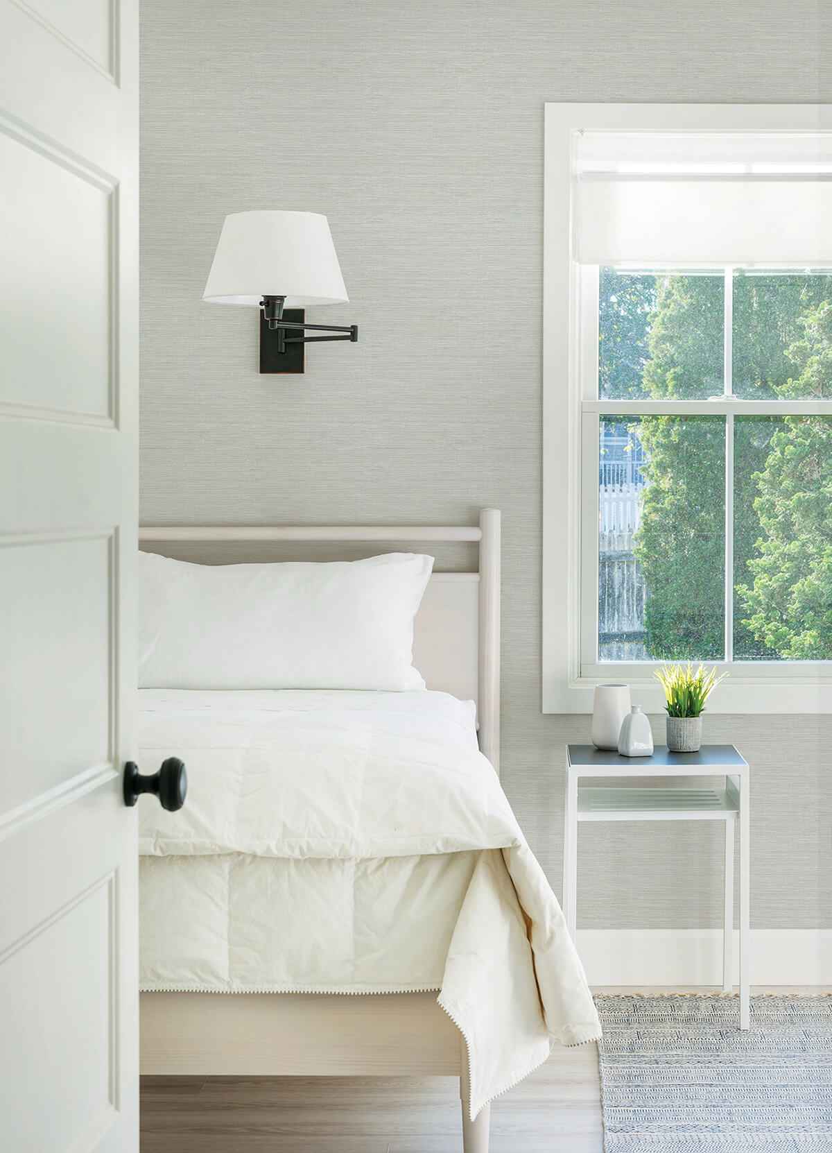 Agave Sky Blue Faux Grasscloth Wallpaper - York Wallcoverings - 3124-24278 - York Wallcoverings Wallpaper