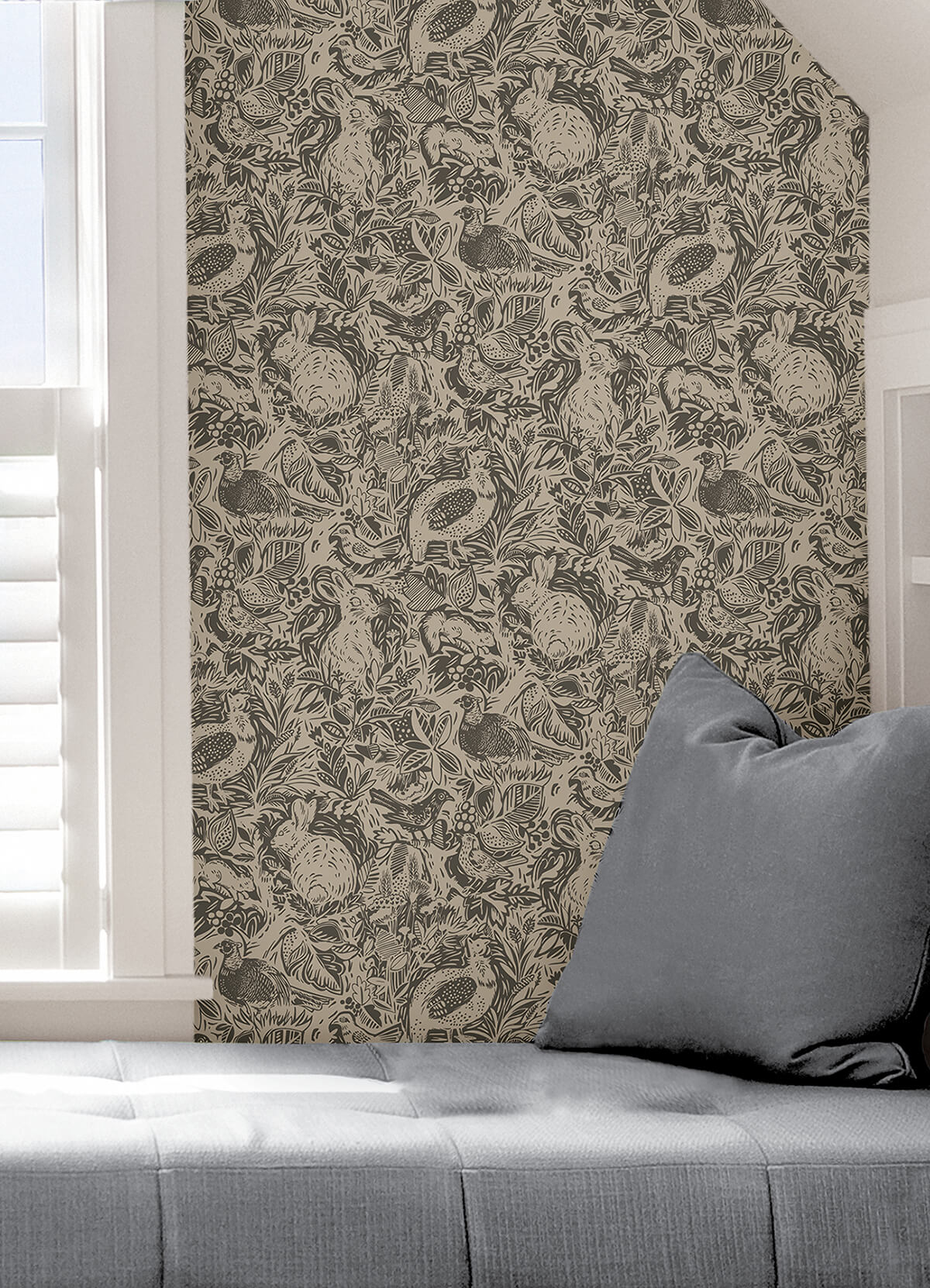 charcoal-terrene-peel-and-stick-wallpaper-york-wallcoverings-nus4303 - York Wallcoverings Wallpaper