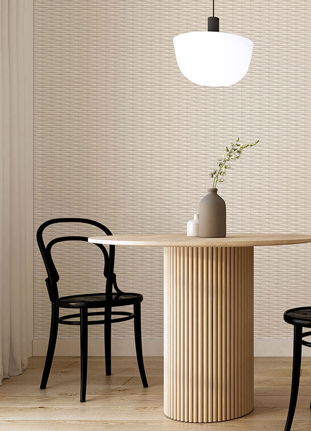 gator-beige-geometric-stripe-wallpaper-york-wallcoverings-2988-70013 - York Wallcoverings Papel pintado