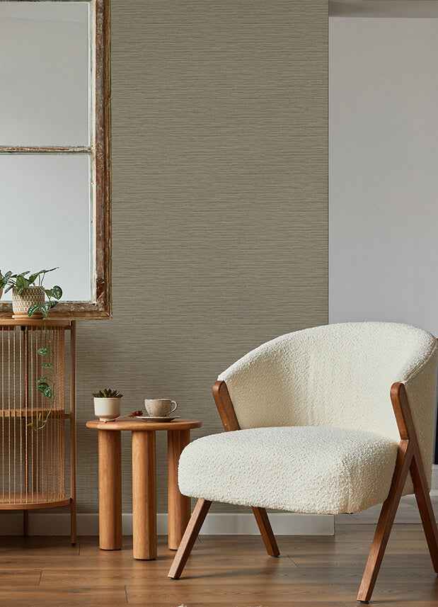 Rushmore Light Brown Faux Grasscloth Wallpaper - York Wallcoverings - 2988-70306 - York Wallcoverings Wallpaper