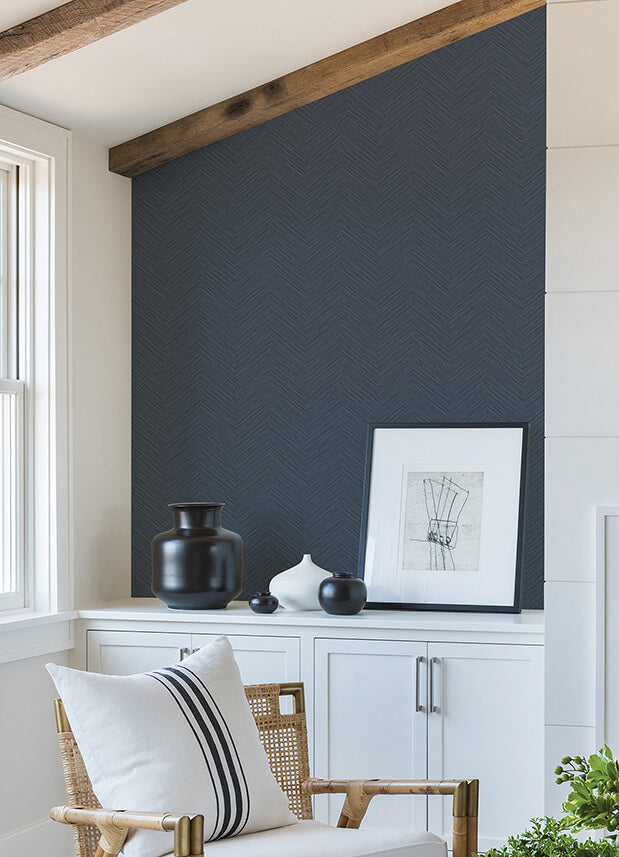 apex-blue-weave-wallpaper-york-wallcoverings-2988-70402 - York Wallcoverings Papel pintado