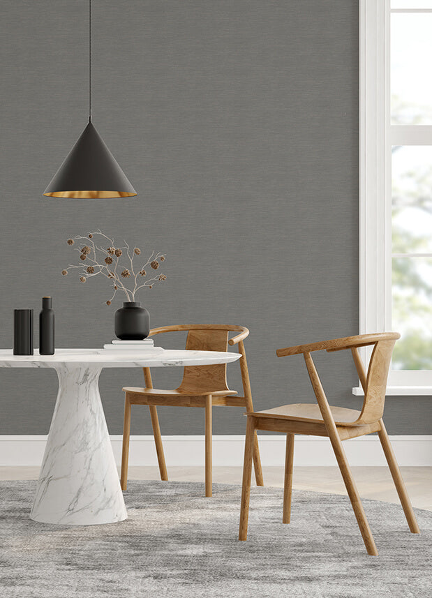 moroccan-charcoal-sisal-texture-wallpaper-york-wallcoverings-2988-70708 - York Wallcoverings Papel pintado