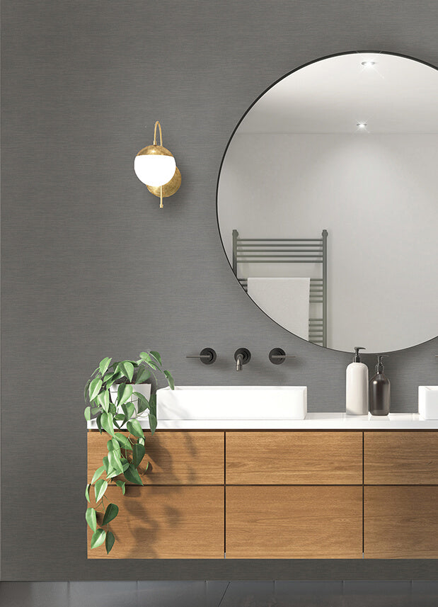 moroccan-charcoal-sisal-texture-wallpaper-york-wallcoverings-2988-70708 - York Wallcoverings Papel pintado