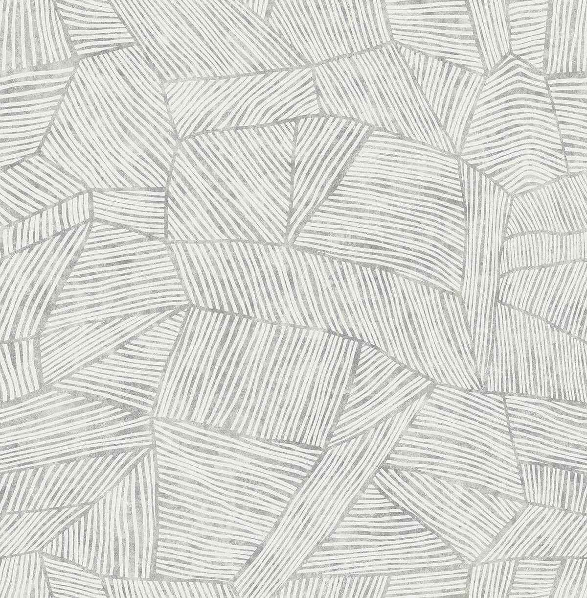 Aldabra Grey TextuGeometric Wallpaper - York Wallcoverings - 4014-26402
