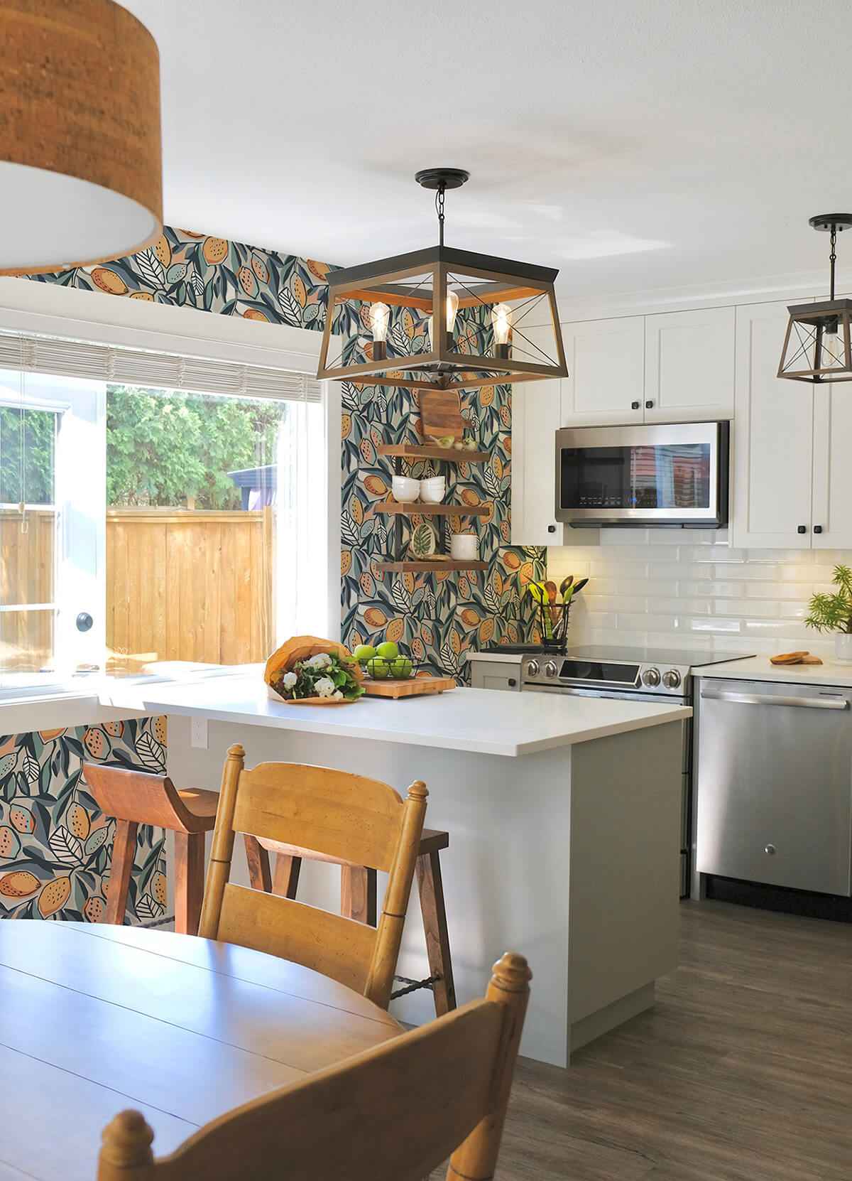 Meyer Teal Citrus Wallpaper - York Wallcoverings - 4014-26421 - York Wallcoverings Wallpaper