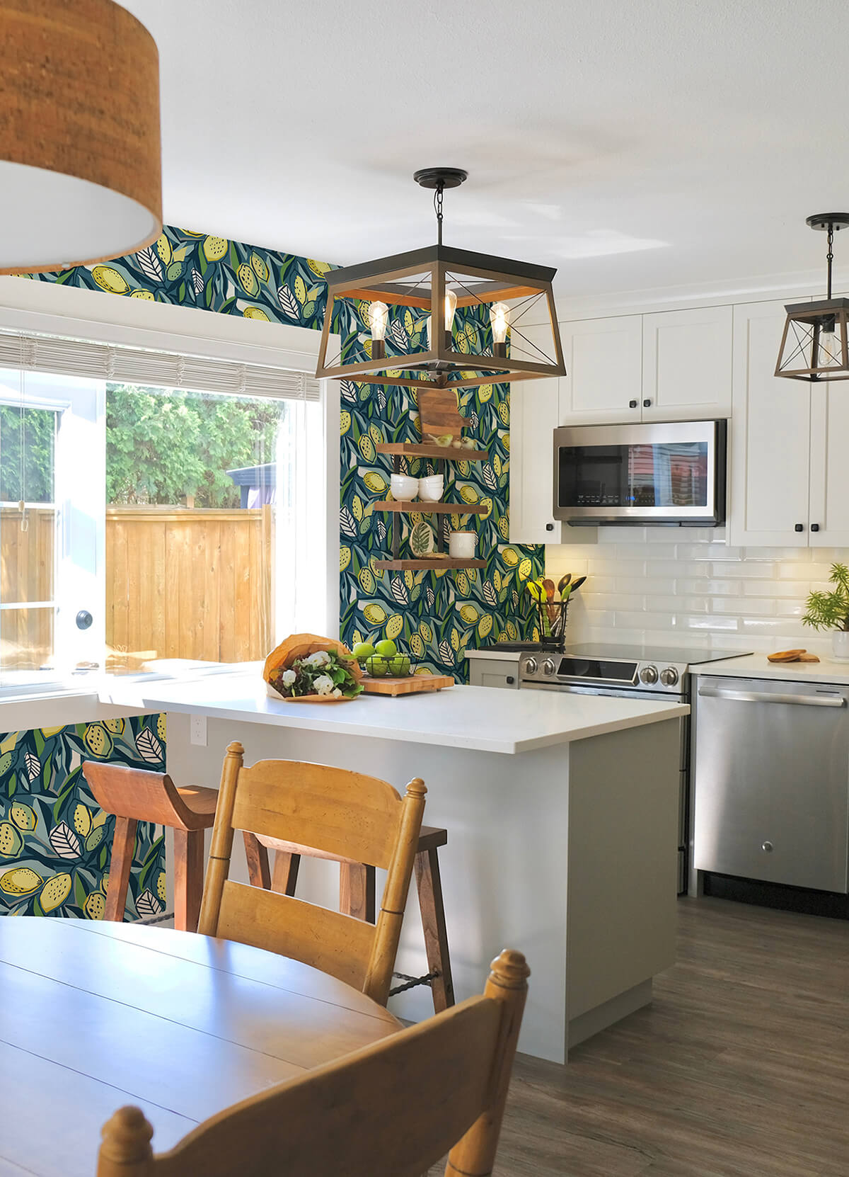 meyer-blue-citrus-wallpaper-york-wallcoverings-4014-26422 - York Wallcoverings Wallpaper