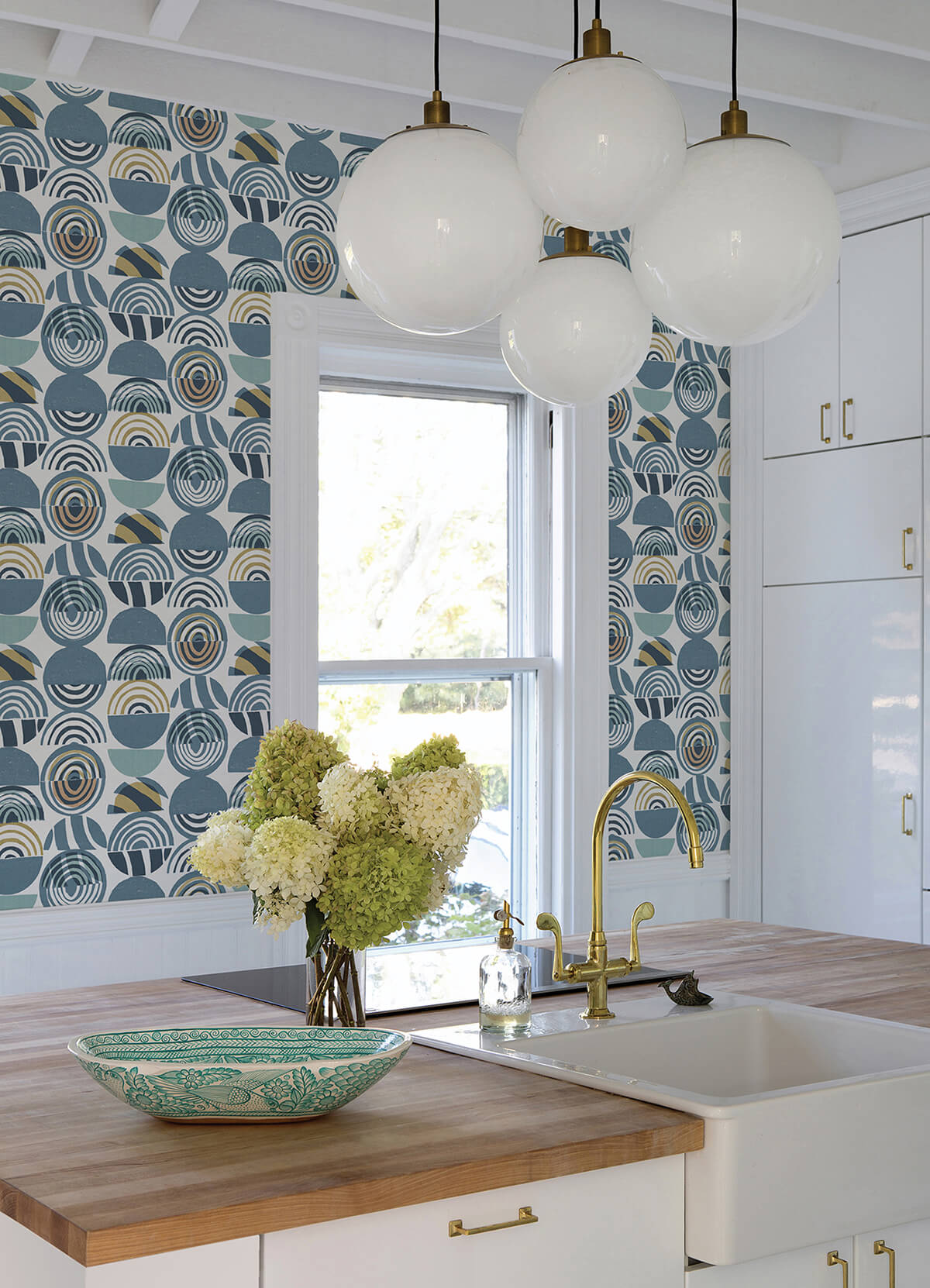 mage-blue-mod-geometric-wallpaper-york-wallcoverings-4014-26446 - York Wallcoverings Wallpaper