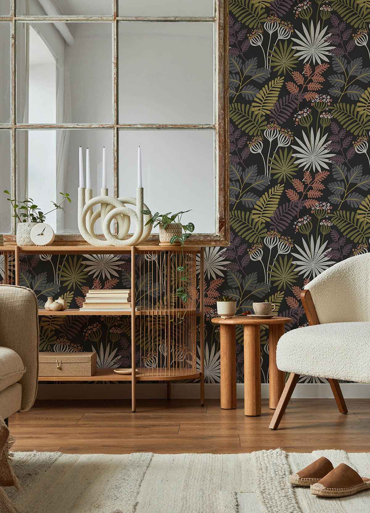 praslin-black-botanical-wallpaper-york-wallcoverings-4014-26447 - York Wallcoverings Wallpaper