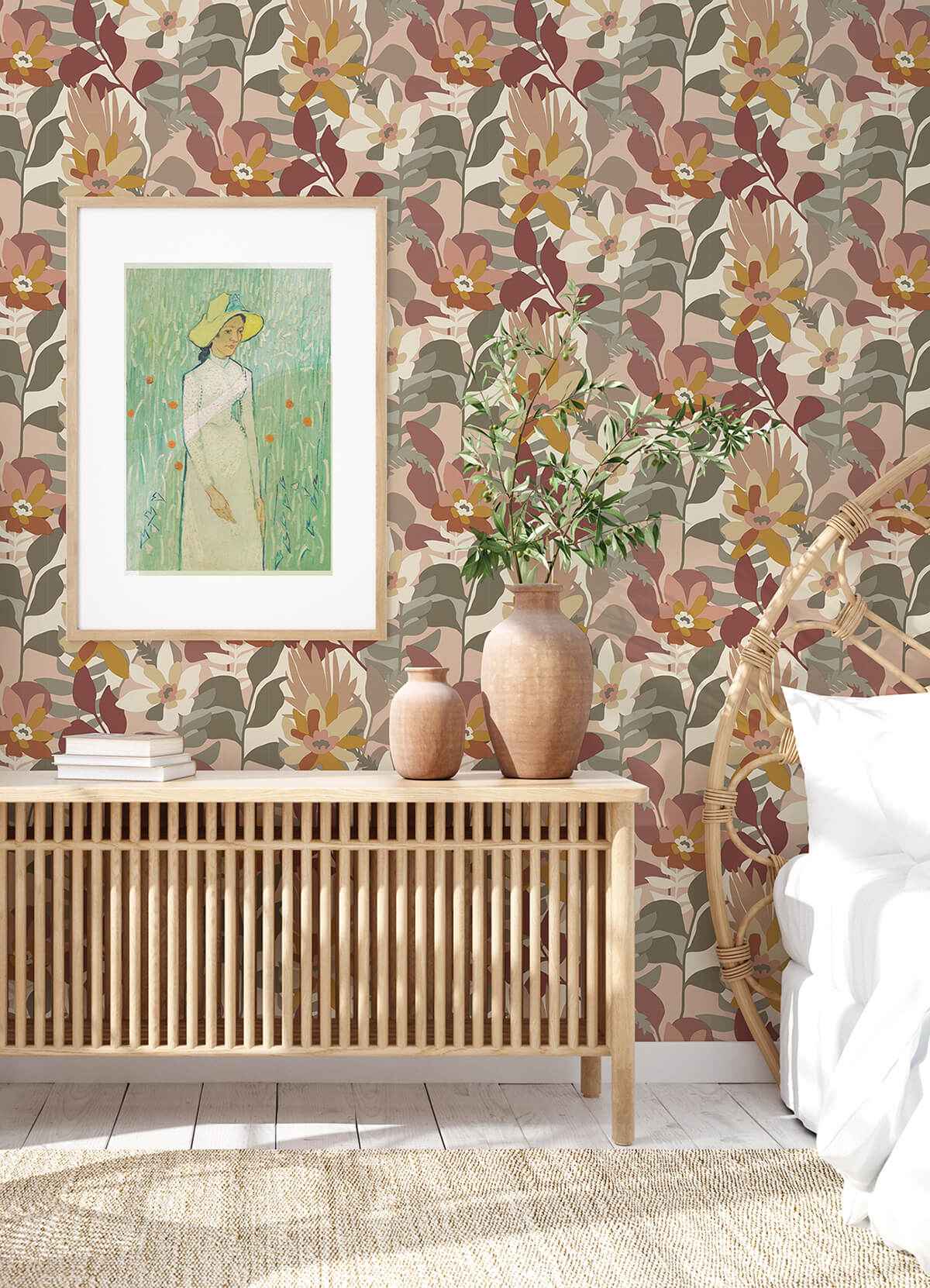 Koko Rose Floral Wallpaper - York Wallcoverings - 4014-26455 - York Wallcoverings Wallpaper