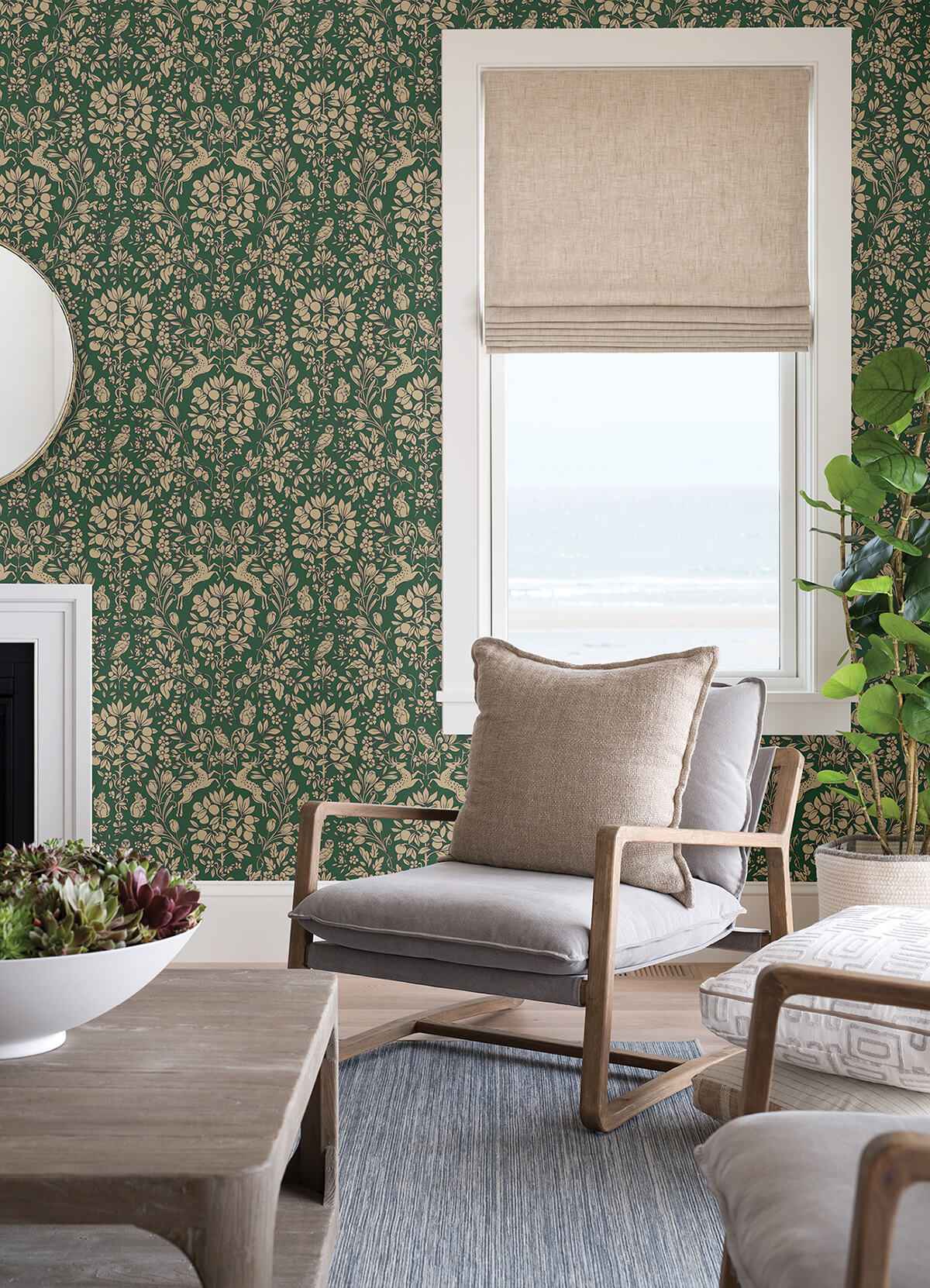 Emerald Enchanted Peel and Stick Wallpaper - York Wallcoverings - NUS4480 - York Wallcoverings Wallpaper