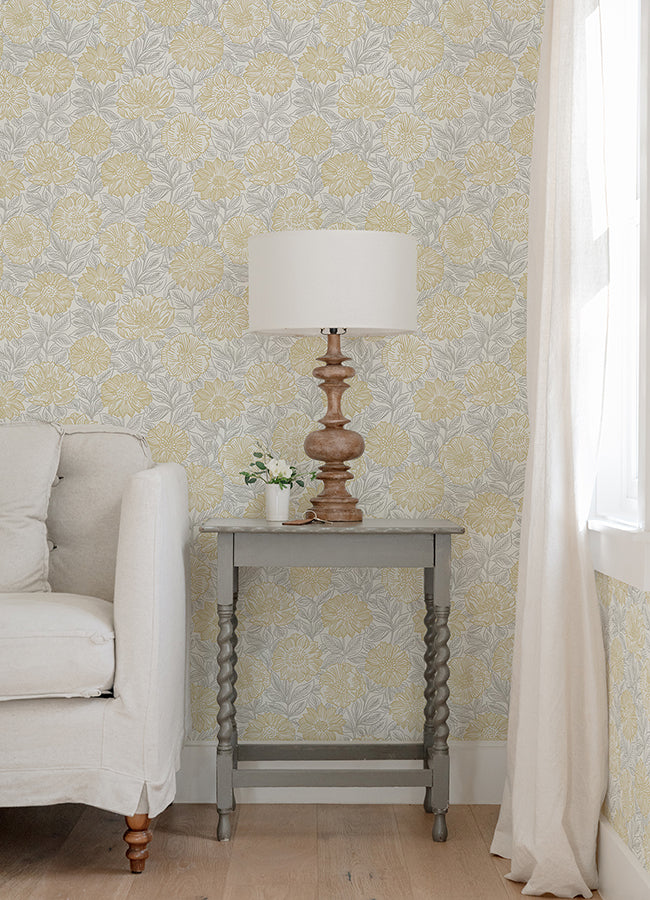 faustin-yellow-floral-wallpaper-york-wallcoverings-4072-70048