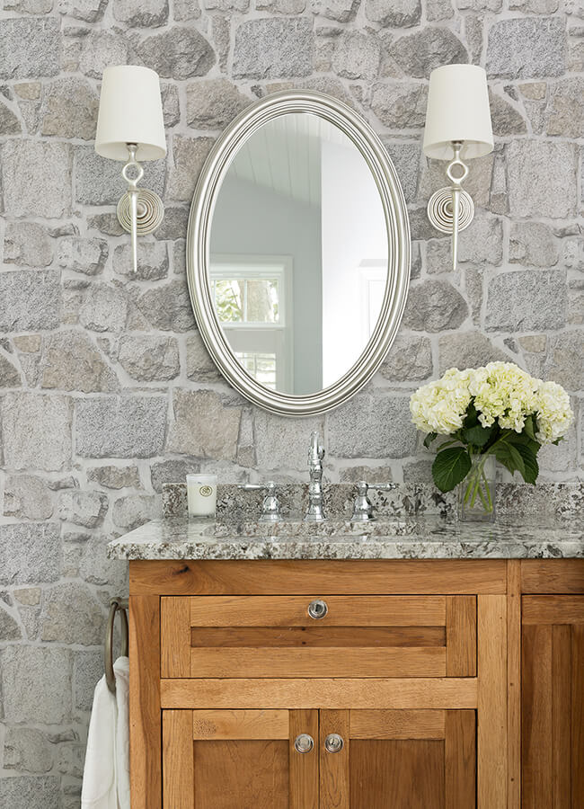 axelle-light-grey-stone-wallpaper-york-wallcoverings-4072-70042 - York Wallcoverings Papel pintado