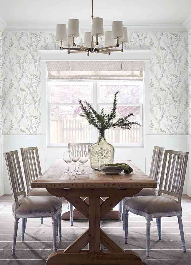 Hillaire Light Blue Meadow Wallpaper - York Wallcoverings - 4072-70030 - York Wallcoverings Wallpaper