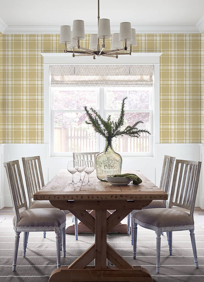 antoine-wheat-flannel-wallpaper-york-wallcoverings-4072-70015 - York Wallcoverings Papel pintado