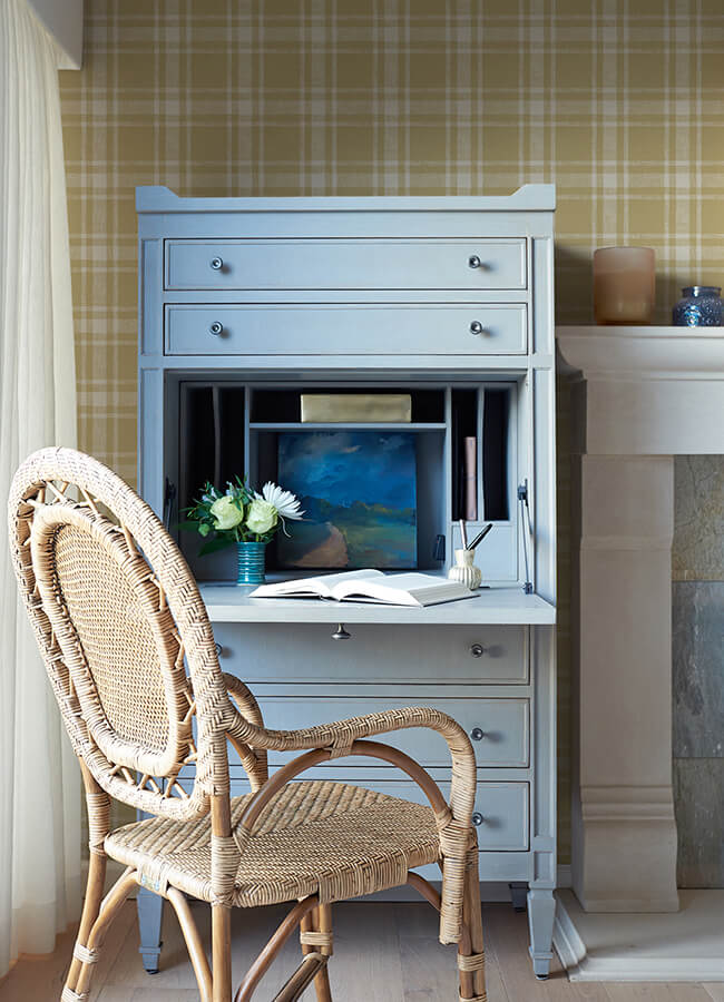 antoine-wheat-flannel-wallpaper-york-wallcoverings-4072-70015 - York Wallcoverings Papel pintado