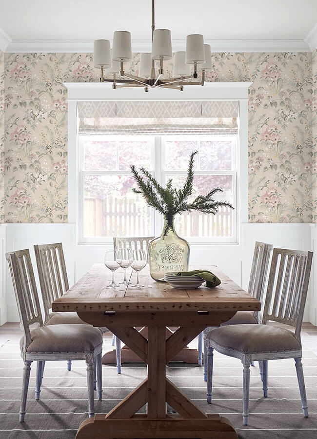 frederique-blush-bloom-wallpaper-york-wallcoverings-4072-70003 - York Wallcoverings Papel pintado
