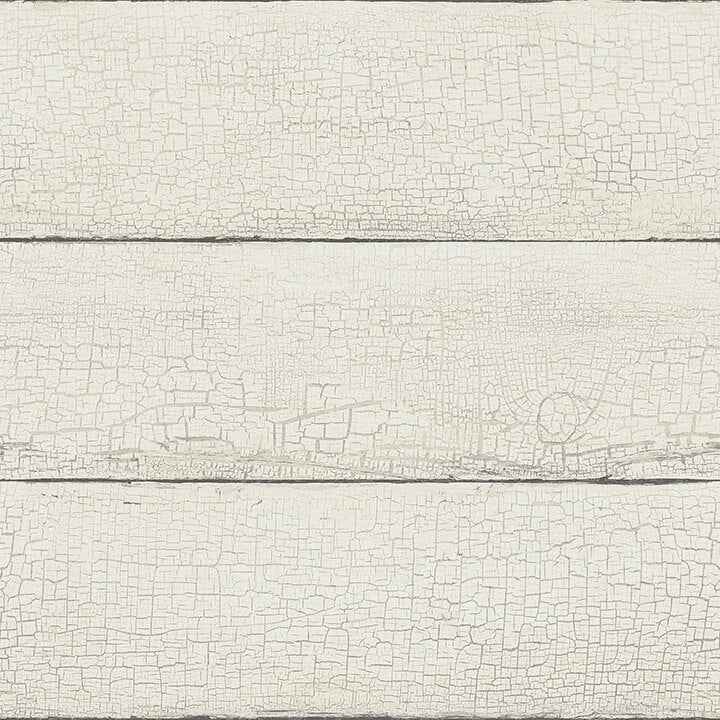 Morgan White Distressed Wood Wallpaper - York Wallcoverings - 4072-70010 - York Wallcoverings Wallpaper