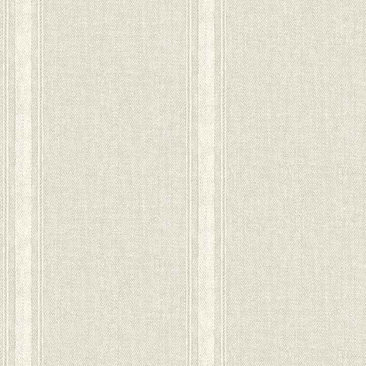Linette Beige Fabric Stripe Wallpaper - York Wallcoverings - 4072-70070