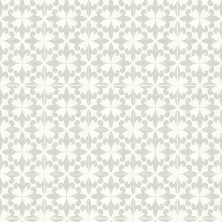remy-light-grey-fleur-tile-wallpaper-york-wallcoverings-4072-70034 - York Wallcoverings Papel pintado