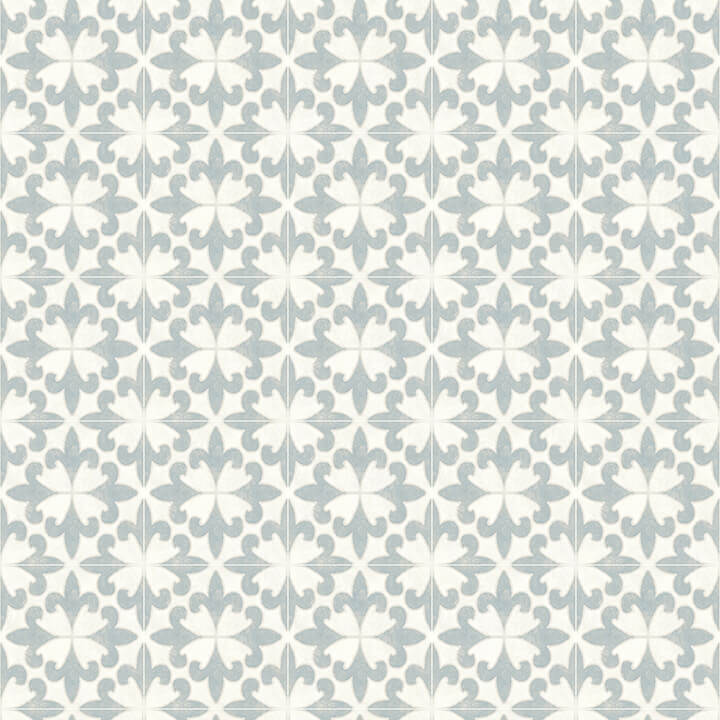 remy-teal-fleur-tile-wallpaper-york-wallcoverings-4072-70035 - York Wallcoverings Papel pintado