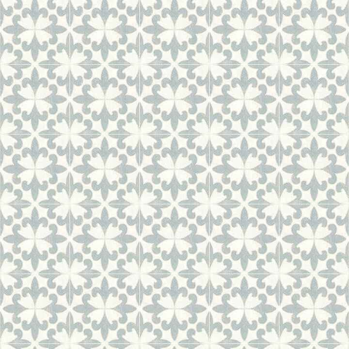 Remy Teal Fleur Tile Wallpaper - York Wallcoverings - 4072-70035 - York Wallcoverings Wallpaper