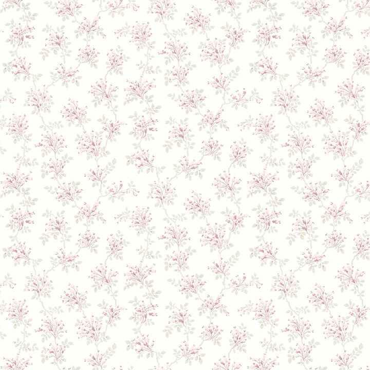 Sofiane Pink Botanical Trail Wallpaper - York Wallcoverings - 4072-70038