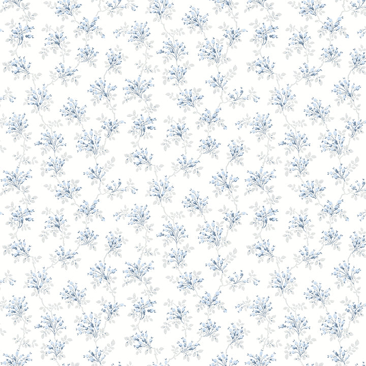 sofiane-blue-botanical-trail-wallpaper-york-wallcoverings-4072-70039 - York Wallcoverings Papel pintado
