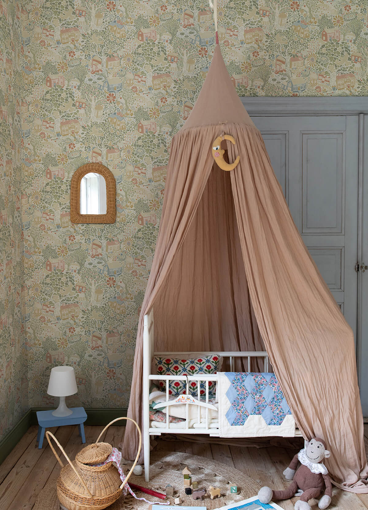 bygga-bo-neutral-woodland-village-wallpaper-york-wallcoverings-4111-63001 - York Wallcoverings Wallpaper