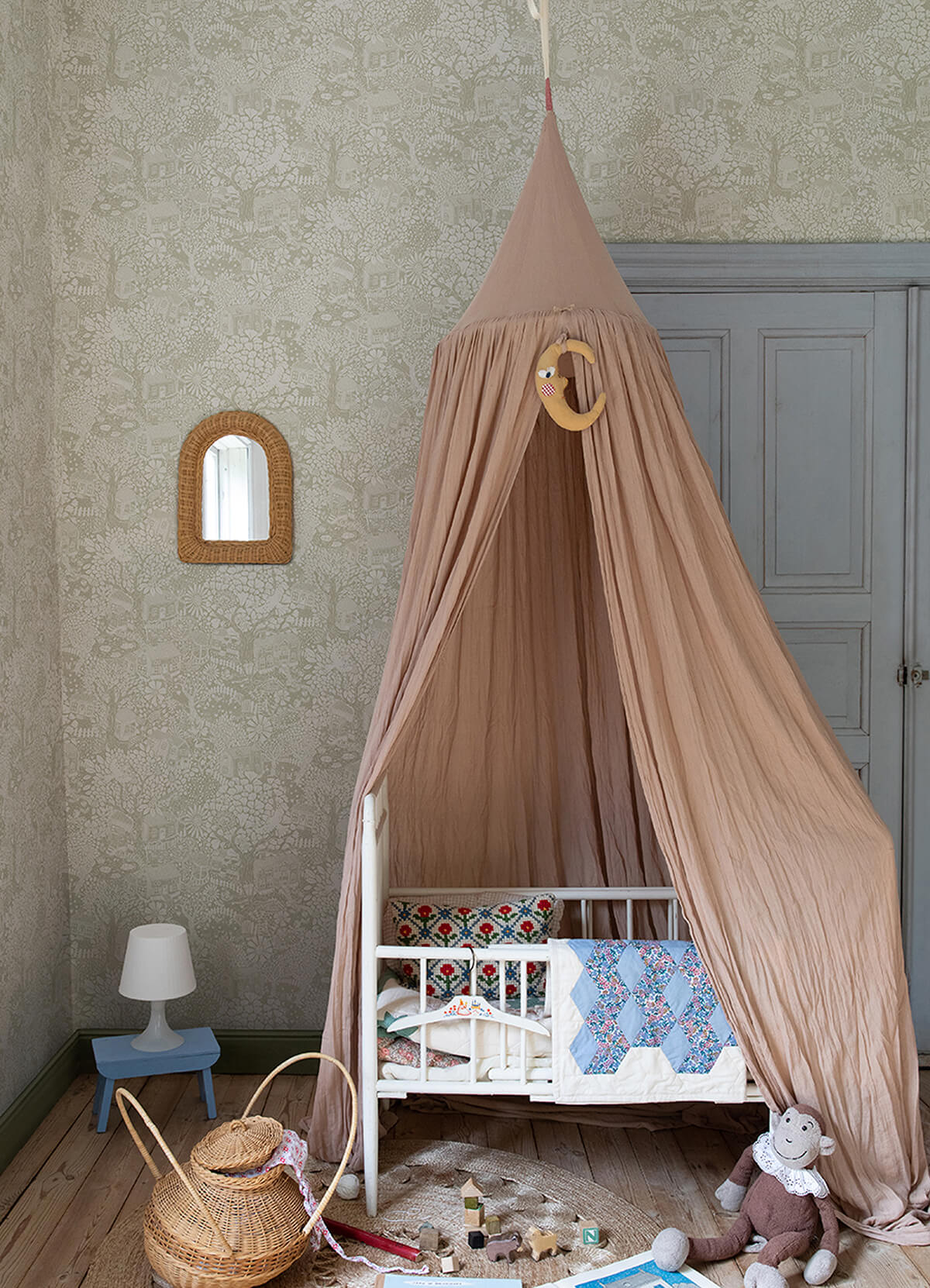 bygga-bo-light-grey-woodland-village-wallpaper-york-wallcoverings-4111-63006 - York Wallcoverings Wallpaper