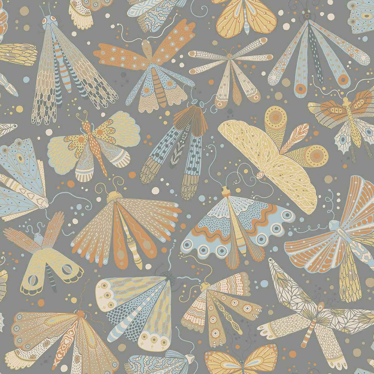 Flyga Apricot Bonanza Wallpaper - York Wallcoverings - 4111-63026 - York Wallcoverings Wallpaper